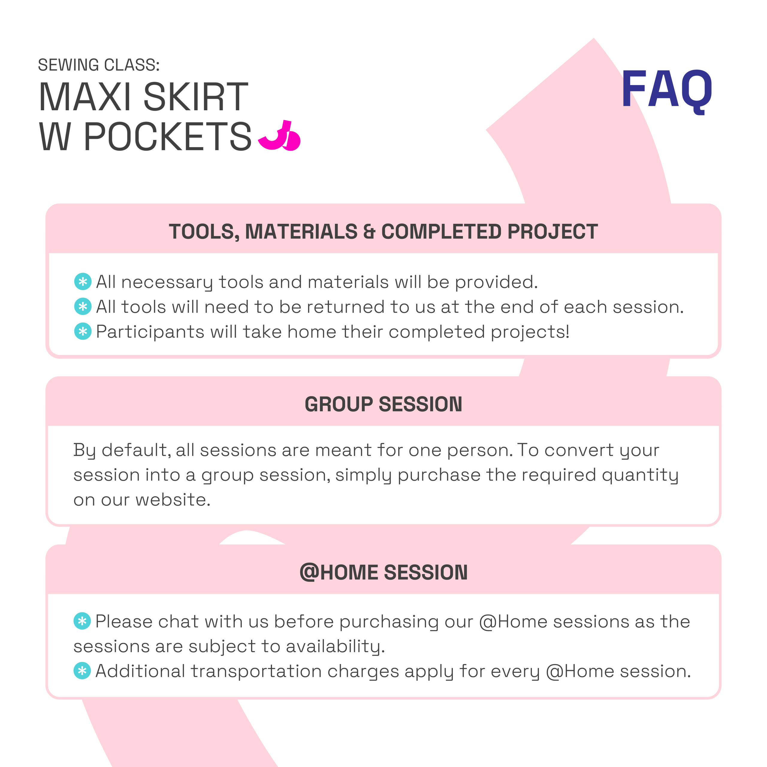 Maxi Skirt with Pockets Sewing Class - Image 4