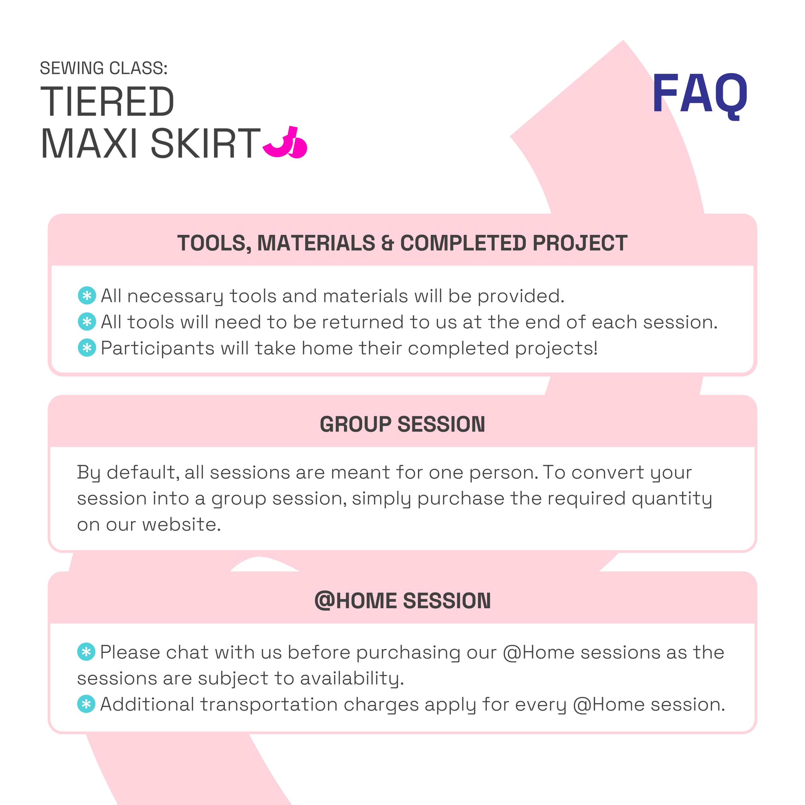 Maxi Tiered Skirt Sewing Class - Image 4